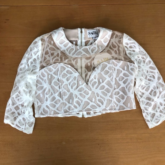 NWT- SABO Formal Crop Top-L - Picture 4 of 7